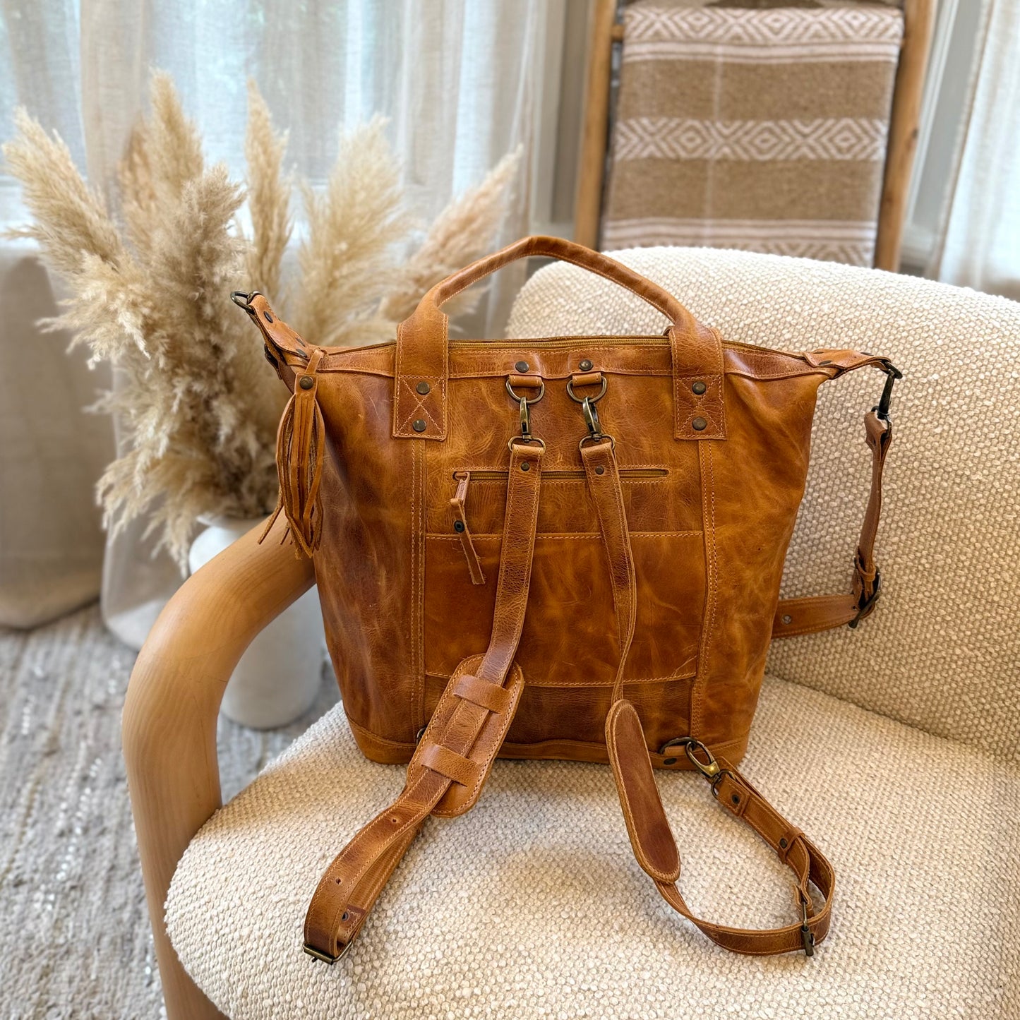 Convertible Wool Pocket Weekender