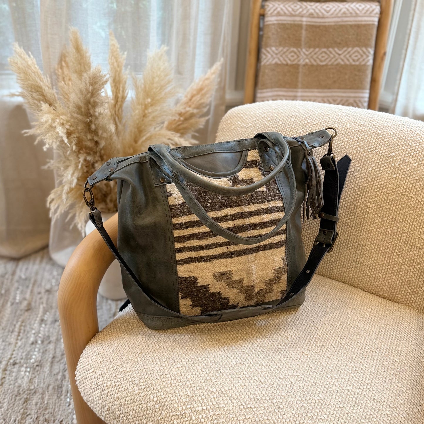 Convertible Wool Pocket Weekender