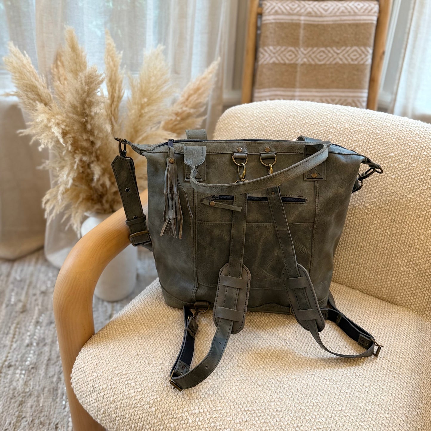 Convertible Wool Pocket Weekender