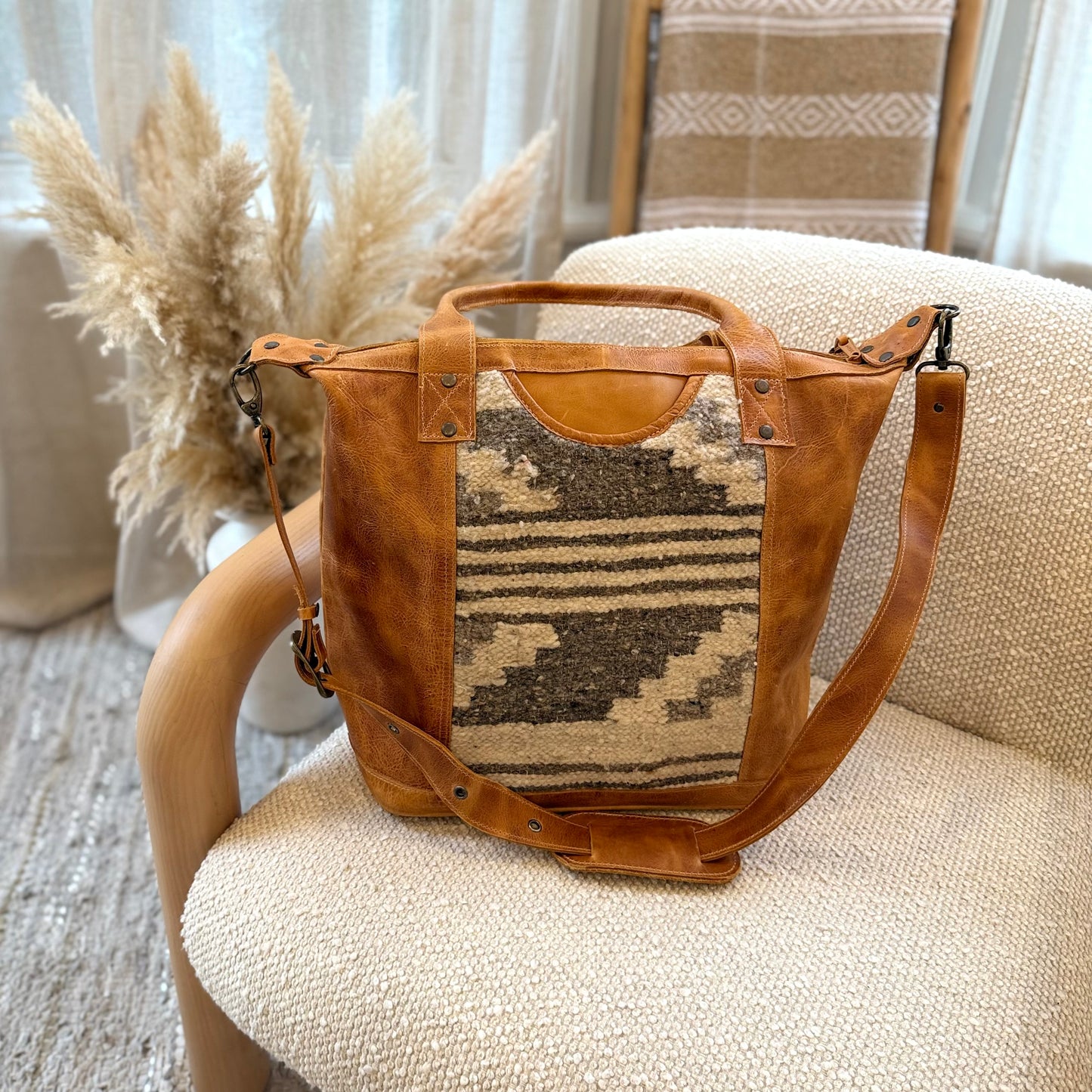 Convertible Wool Pocket Weekender
